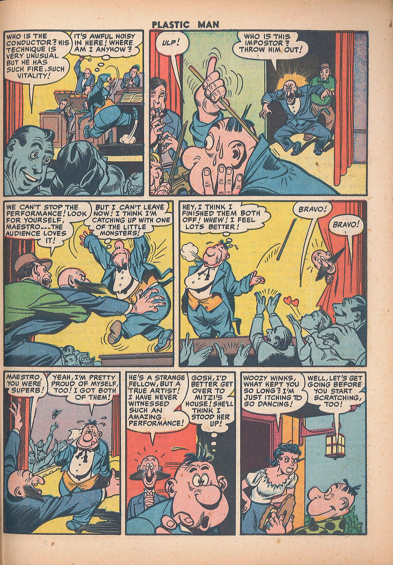 Read online Plastic Man (1943) comic -  Issue #30 - 39