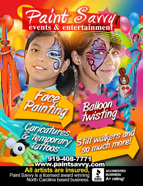 Face Painting Business Cards