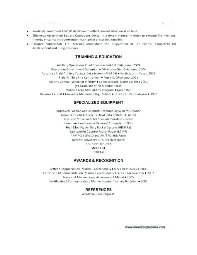 Military Veteran Resume Examples 2019 Lebenslauf Vorlage