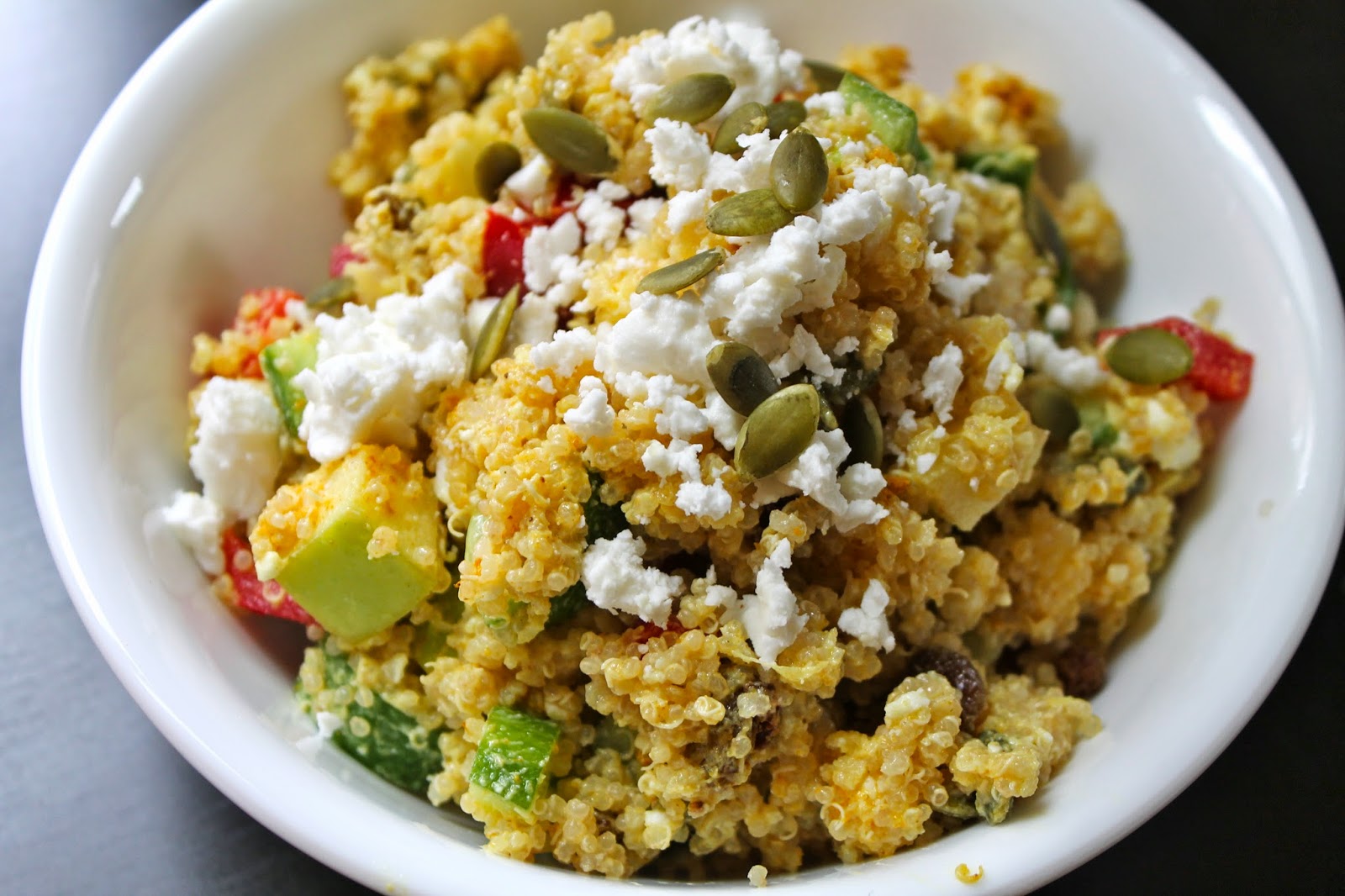Sketch-Free Eating: Curried Quinoa Salad via Amy Castle!