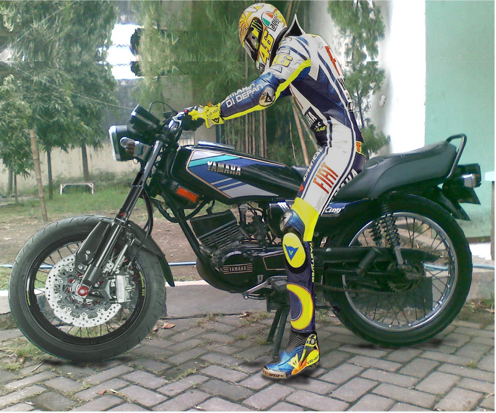 Gambar Lucu Orang Naik Motor Rx King Perangmeme