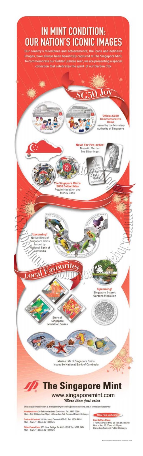 The Singapore Mint SG50 Collection 09 August 2015 Supermarket Promotions
