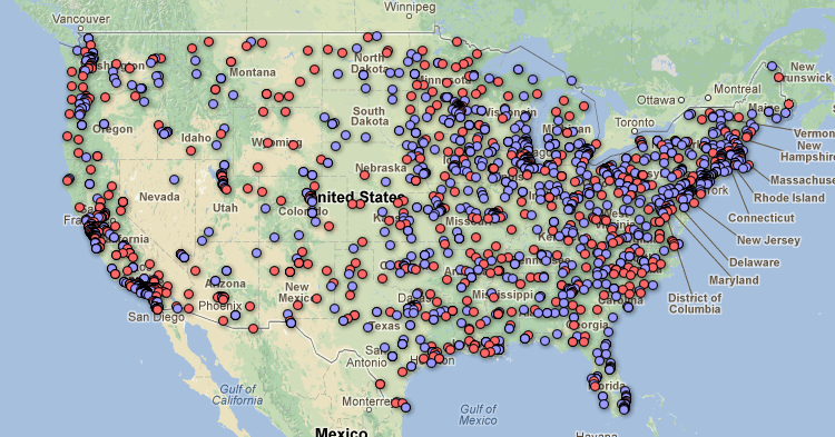 Interactive Map Of Us Colleges And Universities - Map