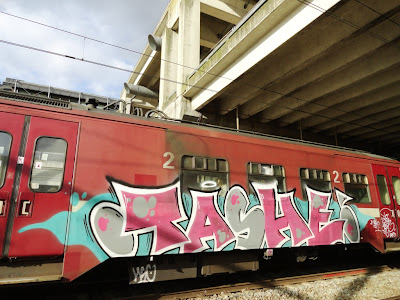 graff on the trains
