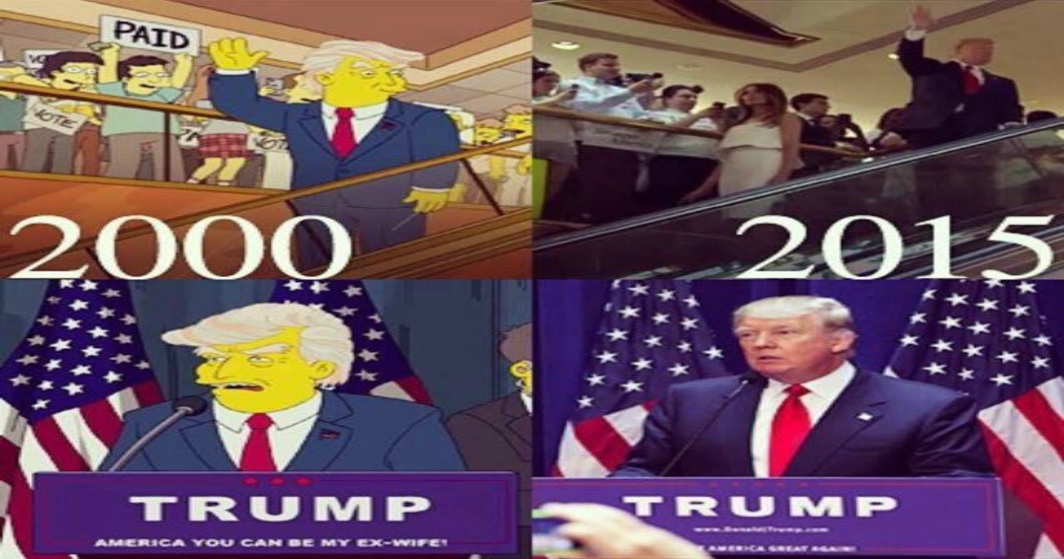 Blog Casa De Abelha Profecia Os Simpsons Previram A Vitoria De Trump HÁ 16 Anos AtrÁs 