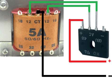 Rangkaian Power Supply Trafo Biasa Gurukatro