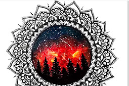 Galaxy Mandala Kunst-Galaxy Mandala Art 