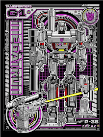 Acidfree Gallery - Megatron Transformers Standard Edition Screen Print by Jesse Philips