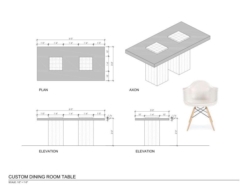 Dining Table: Dining Table Cad Drawing