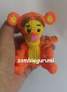 patron gratis tiger amigurumi