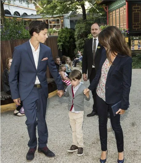 Crown Princess Mary ,Prince Christian and Princess Isabella