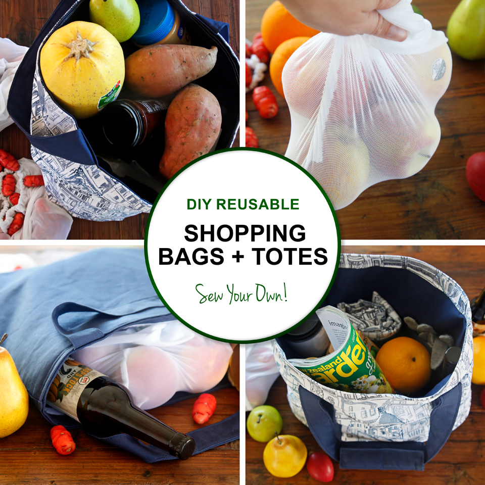 Green in Real Life How to Sew Your Own Reusable Bags {Partner Post} to
