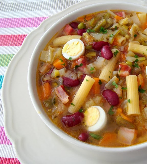  Potaje de verduras y pasta