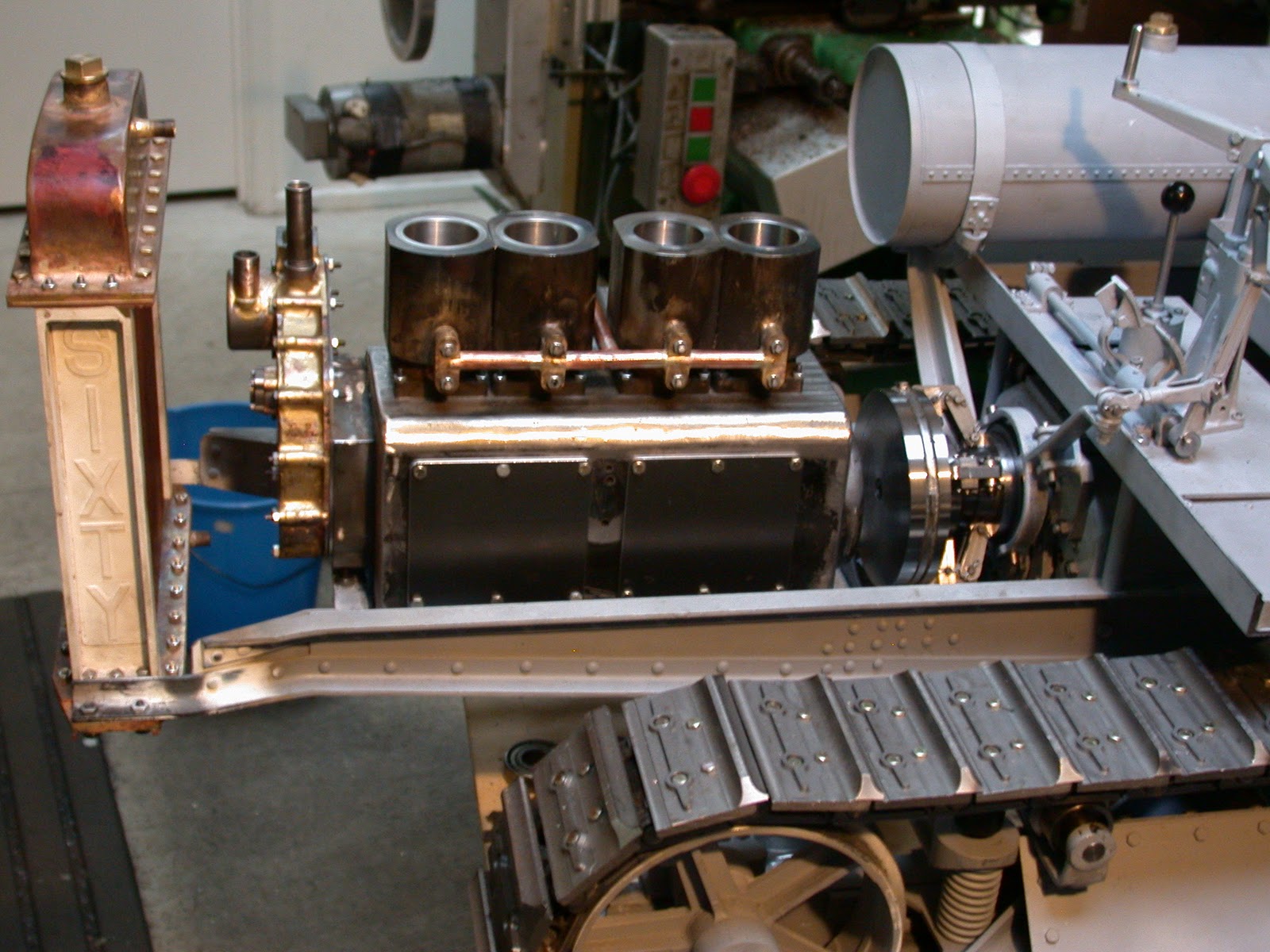 Caterpillar Sixty 1/5th Scale Model: Engine cylinders