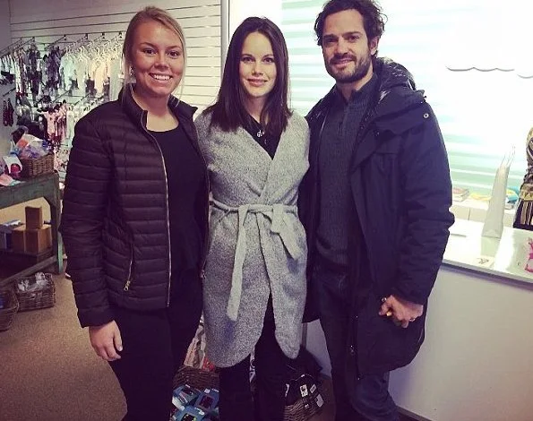 Prince Carl Philip of Sweden and Princess Sofia of Sweden spend the christmas holiday in Skane