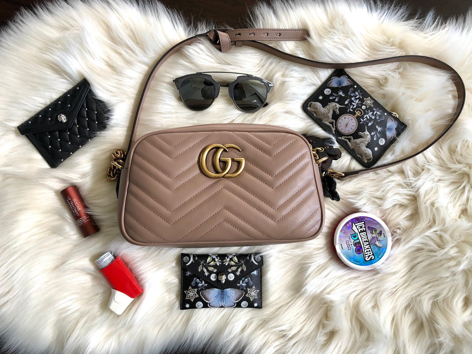 Size Comparison of the Gucci Marmont Mini & Small Crossbody