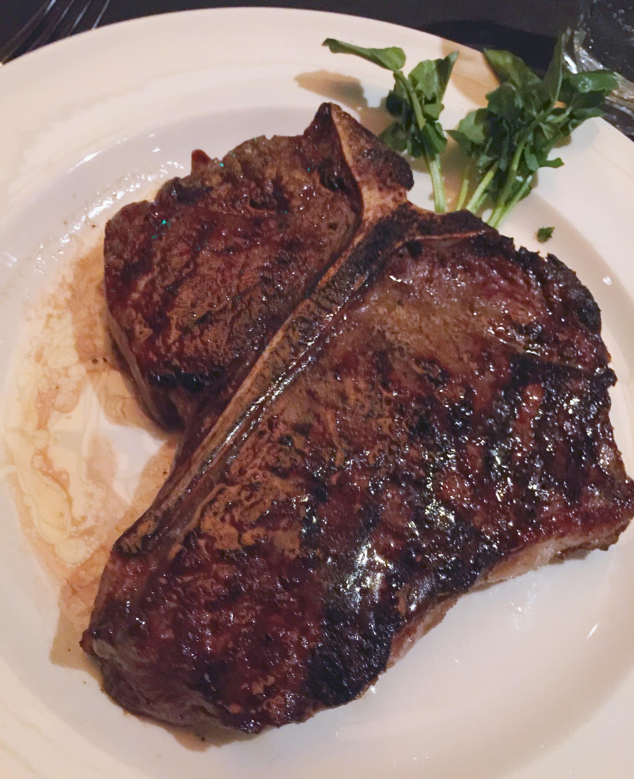 Happily Eating at The Capital Grille