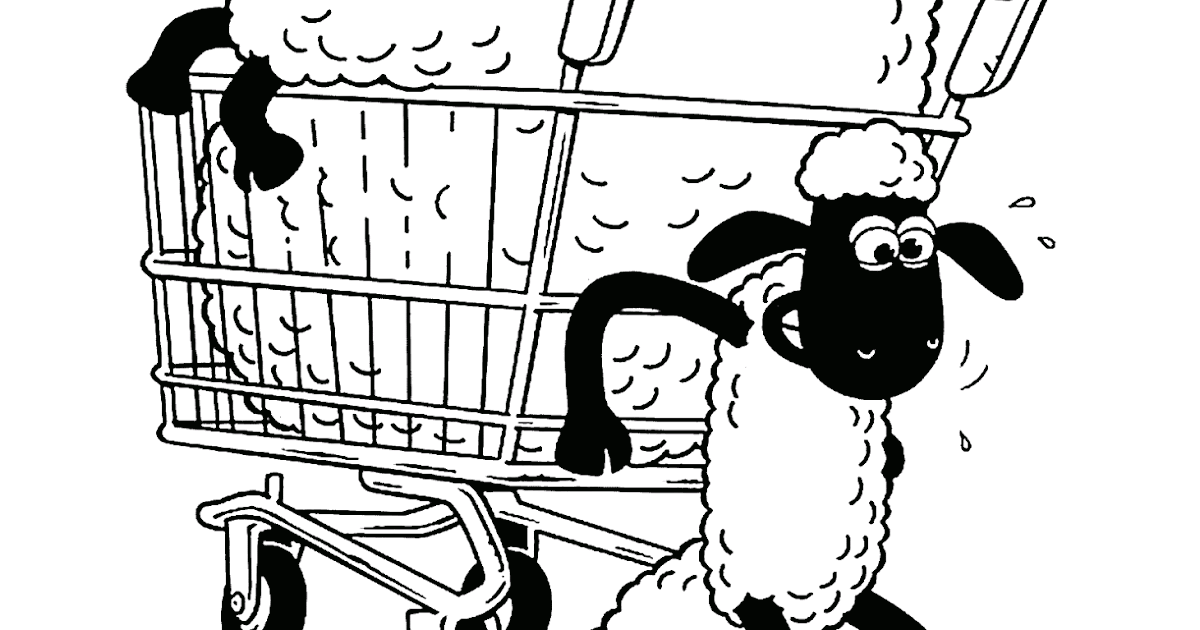 Ausmalbilder zum Ausdrucken Malvorlagen Shaun das Schaf