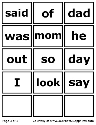 Free kindergarten sight words printables flashcard nolftim Free kindergarten sight words printables flashcard nolftim