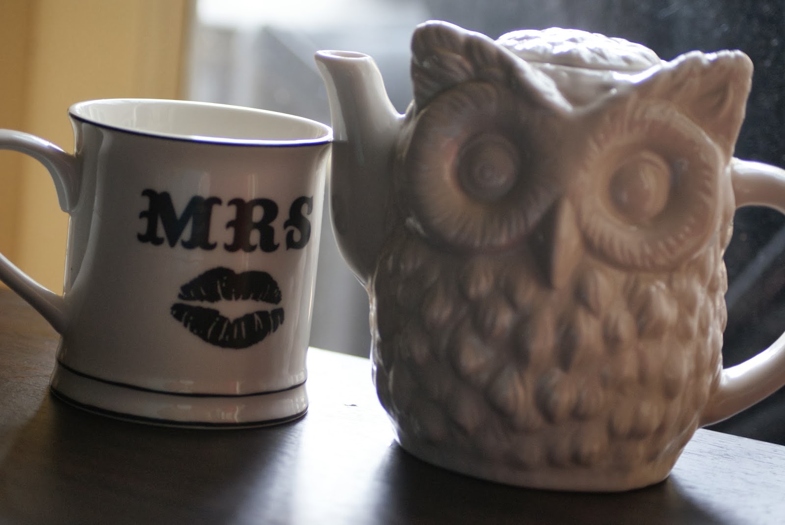 Owl Tea Pot and Mrs Mug