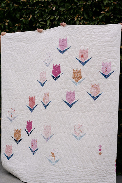 Tulip Quilt by Wooden Spoon Quilts