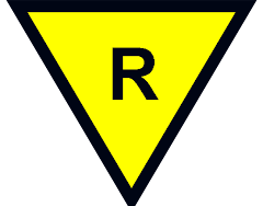 Símbolo de REPARO em equipamentos "Ex" em conformidade com as Normas, mas não com a certificação.