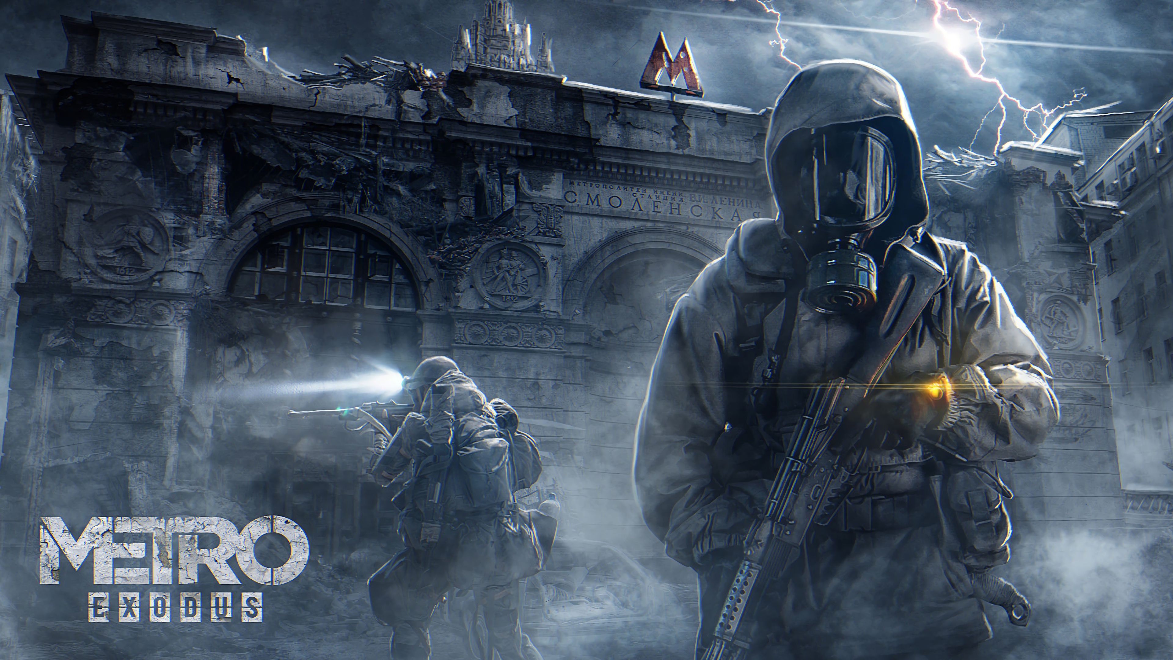 Metro Exodus, Gas Mask, PostApocalyptic, 4K, 3840x2160, 3 Wallpaper