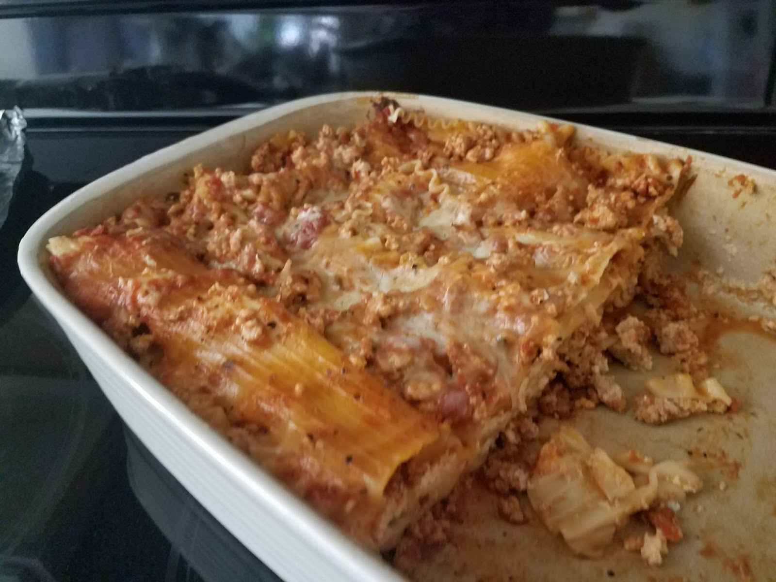 A Cookbook of My Own: Lasagna with Oven-Ready Noodles (Back of the Box)