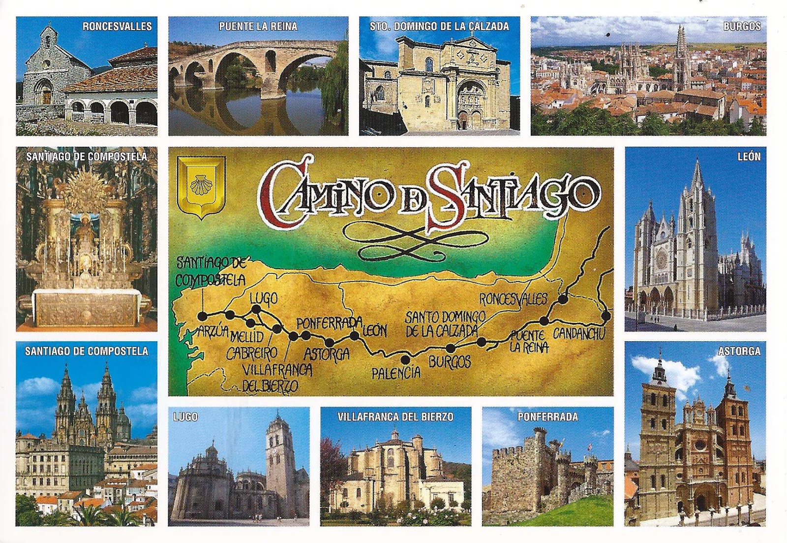 Camino de Santiago  Spain ~ A Journey of Postcards