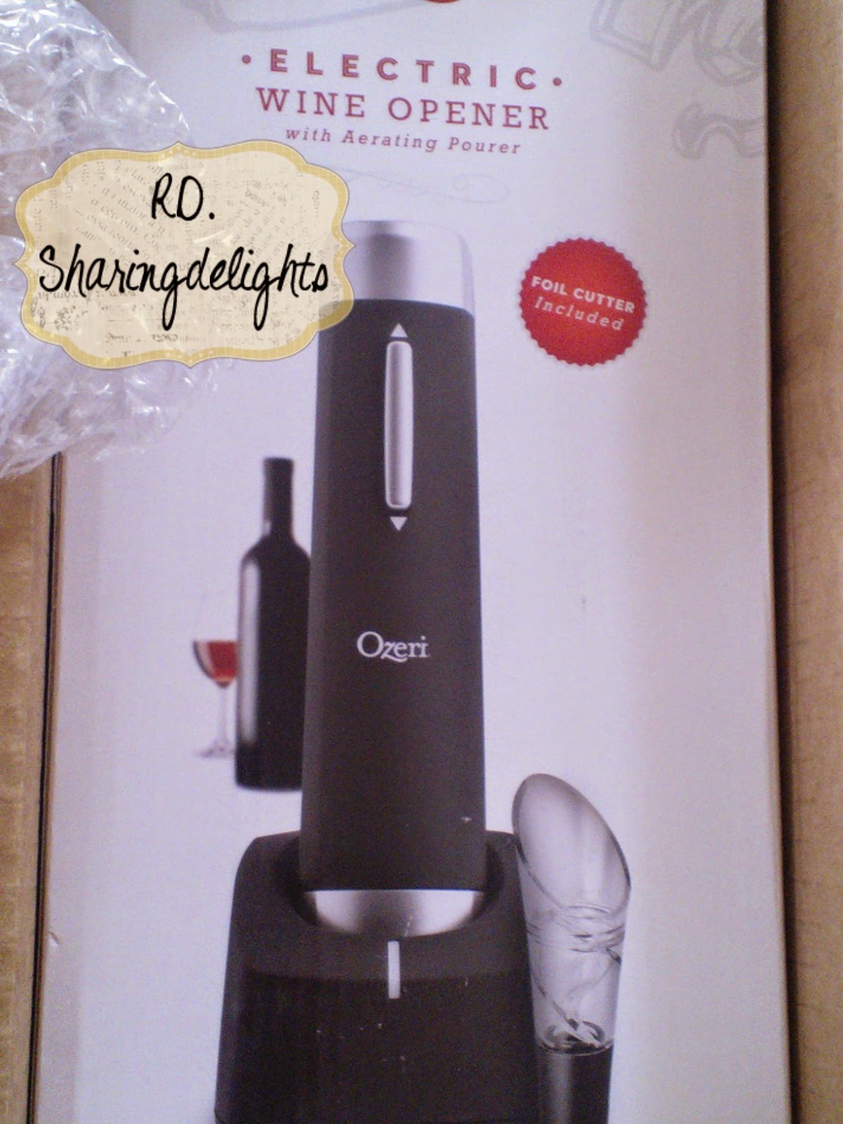 Sharingdelights The Ozeri Prestige Electric Wine Opener