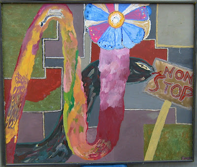 il serpente ed il fiore quasi intero, originale Bart Revolution 2005