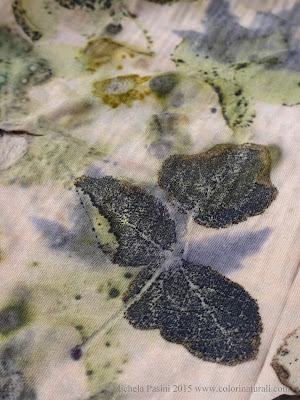 ecoprinting corso ecoprint tessuti tintura naturale Rosso di Robbia corsi ecoprint ecoprinting