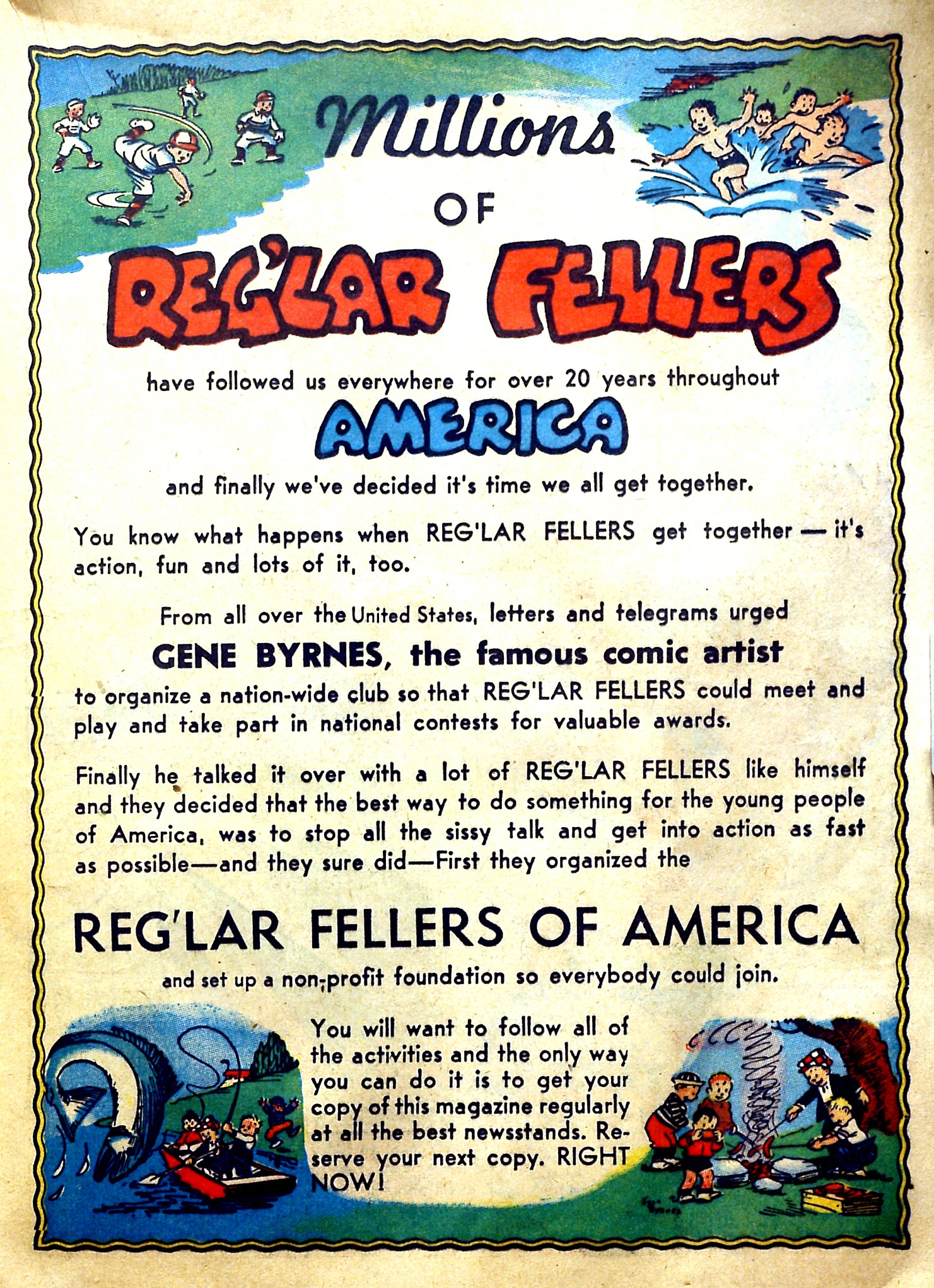 Read online Reg'lar Fellers Heroic Comics comic -  Issue #1 - 34