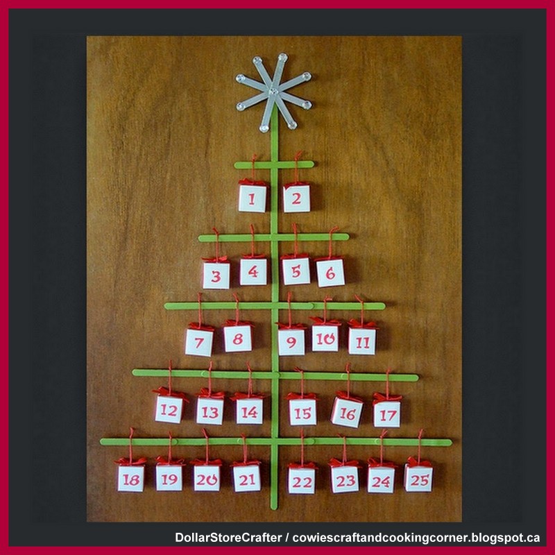 Dollar Store Crafter Popsicle Stick Advent Calendar Dollar Tree Crafts  dollar-store-crafter-popsicle-stick-advent-calendar-dollar-tree-crafts