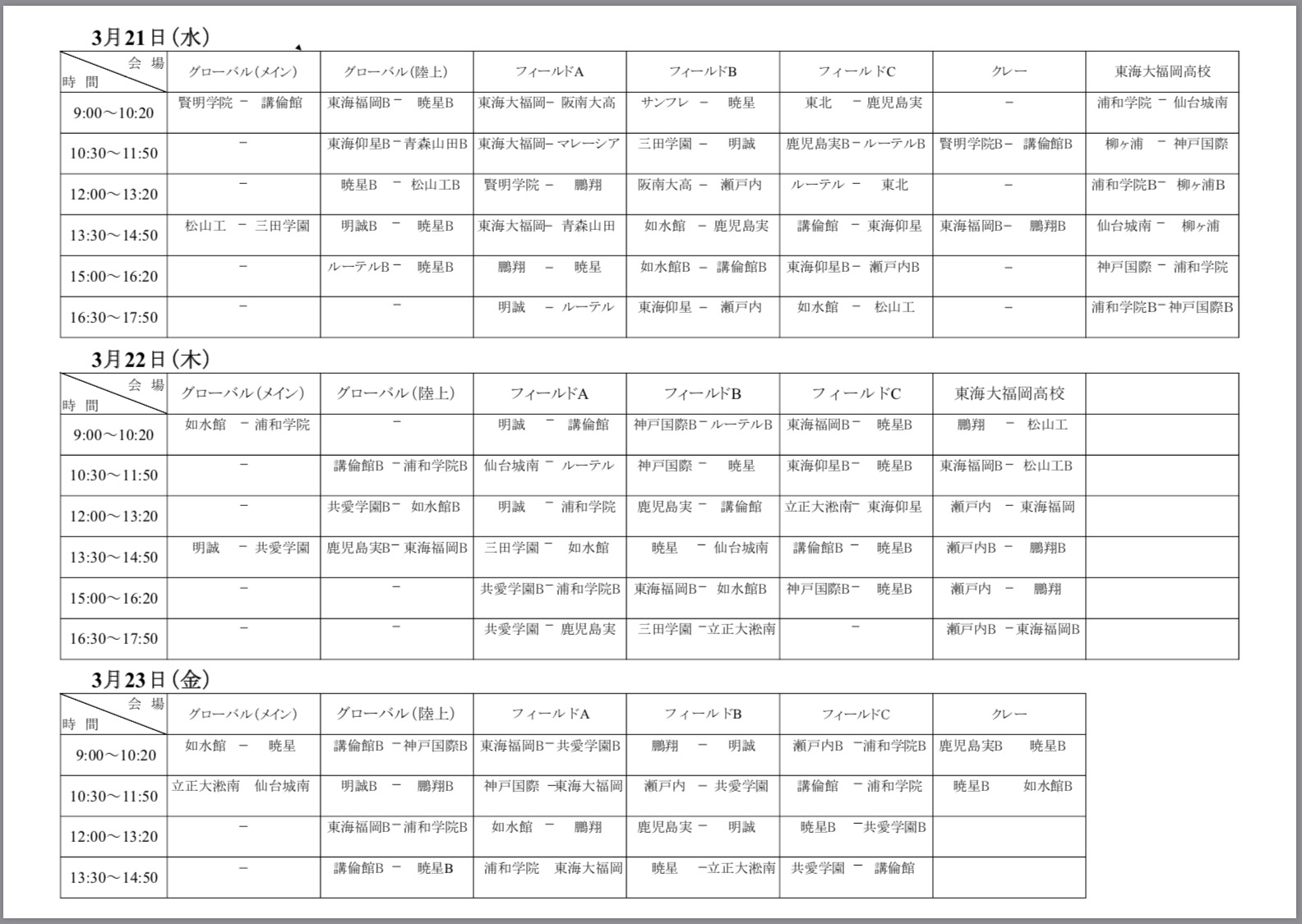 東海大福岡フェスティバル 東海大学付属福岡高等学校サッカー部 公式hp Tokai Fukuoka Football Club