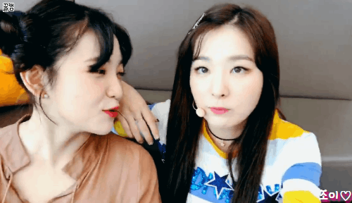 ㄹㅇ 겁나 귀여운 레드벨벳 슬기랑 예리미.gif | 인스티즈