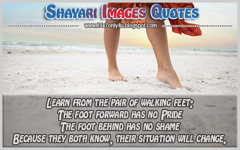 Learn from the pair of walking feet-Quotes