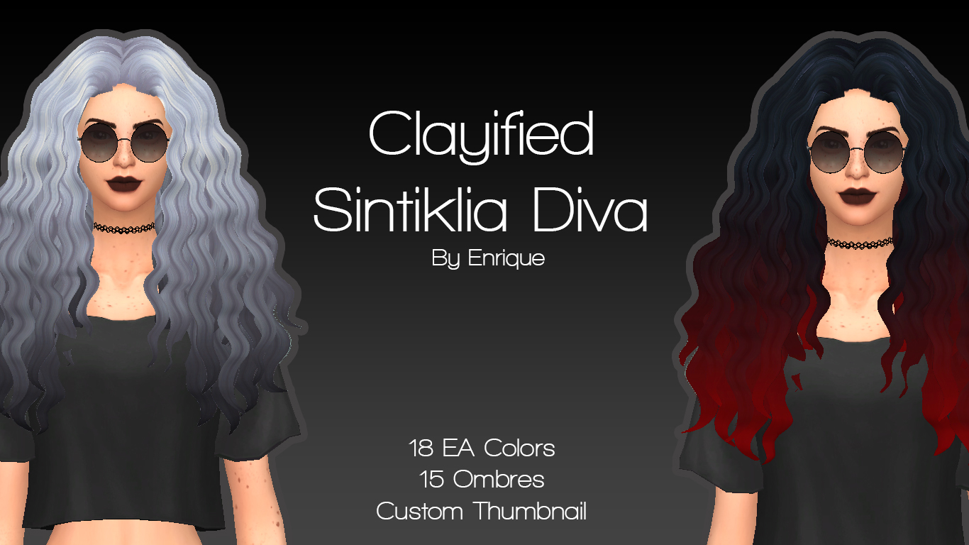 sims 4 cc clayified long hair sims 4 cc clayified long hair