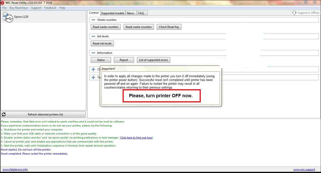 cara Mengatasi A printer ink pad is at the end Of the Service life