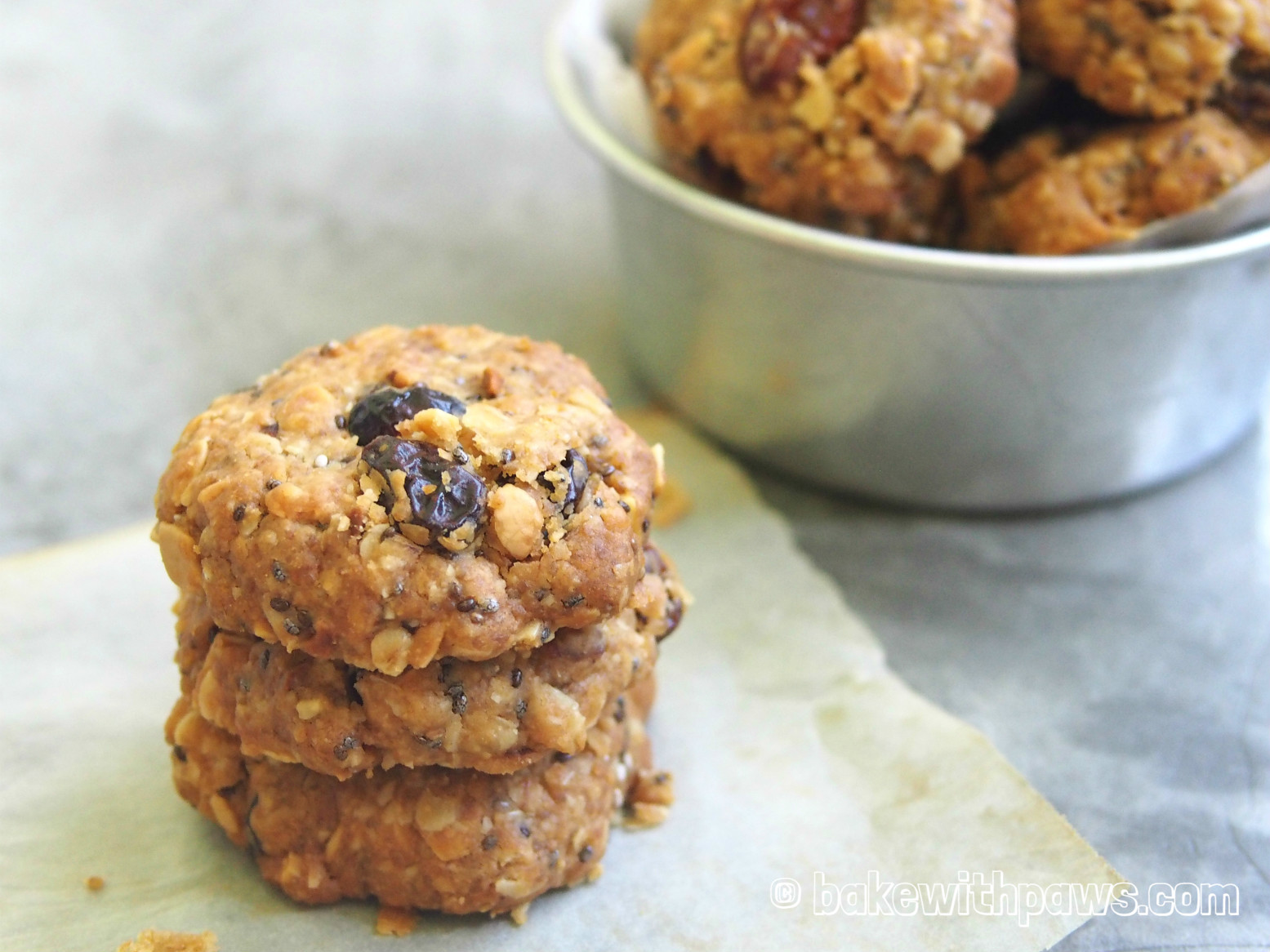 Crunchy Oats & Nuts Cookies BAKE WITH PAWS