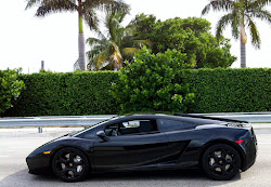 Black Lamborghini Gallardo with black rims Exotic Cars