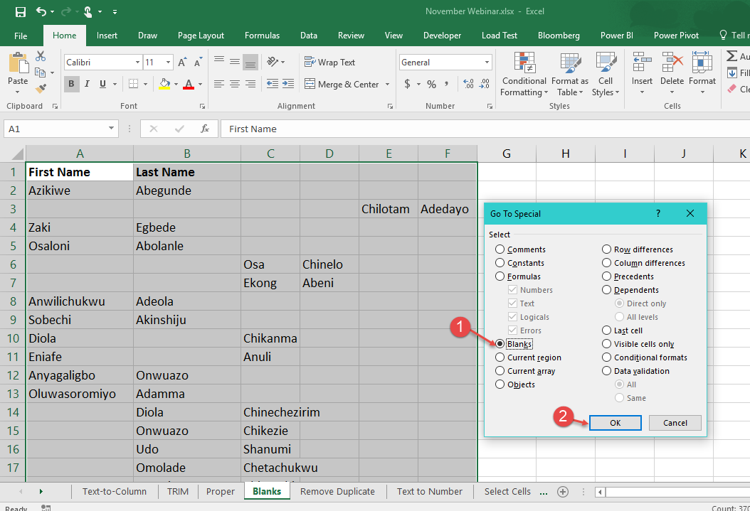Data Cleaning Tools In Microsoft Excel Limited