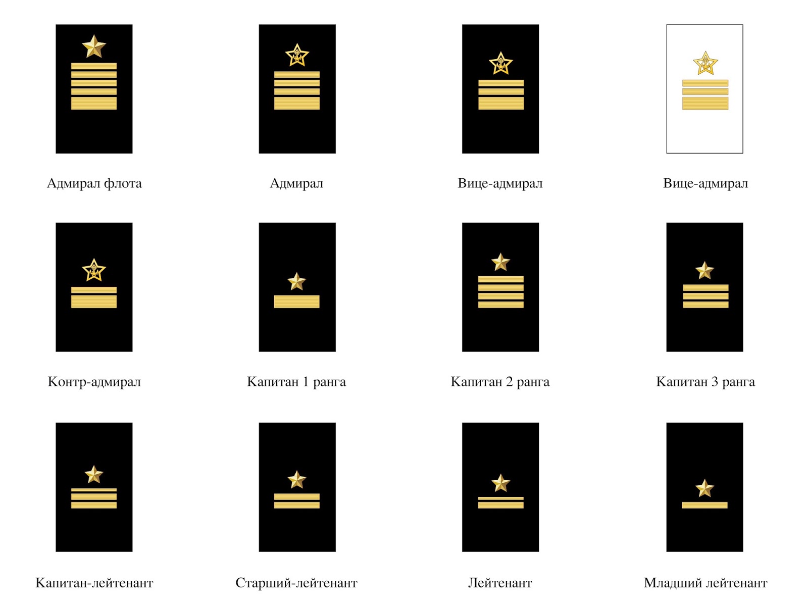 Погоны вмф рф нового образца