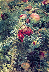 sargent singer john pomegranates watercolor paintings watercolors painting 1908 ii oil reproduction artwork museum flowers opaque york watercolour translucent johnsingersargent