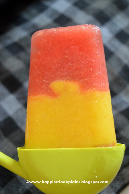 Mango and WaterMelon Popsicles