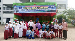 Jelang Ramadhan di SMP Pembangunan Labor UNP Puluhan Murid SD Ikuti Lomba Tahfiz Al-Qur’an