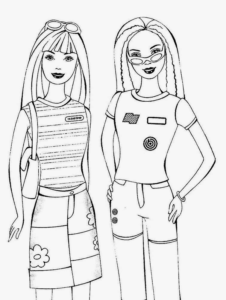 Maestra de Infantil: Las Barbies. Dibujos para colorear.