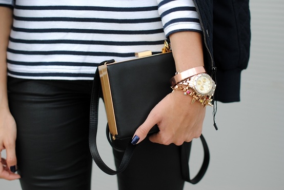 gold and gray: stripe-y