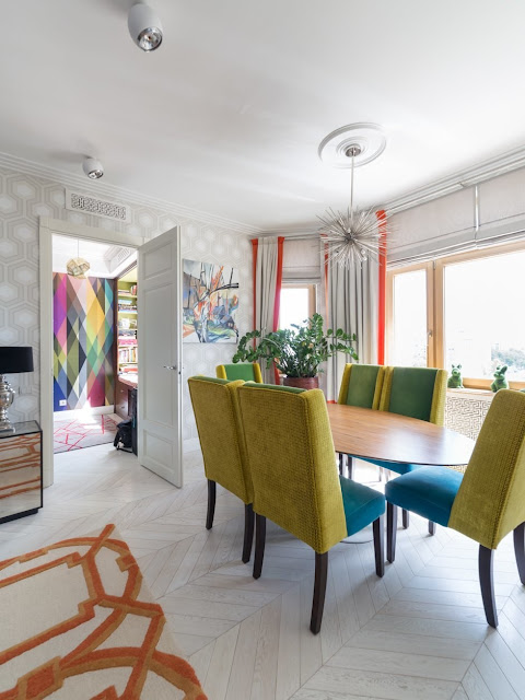 From Russia with bold boho love - dining area bohohome.com @bohosusan