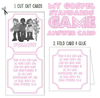 Primary Activity Ideas: My Gospel Standards Game - Faith In God Award